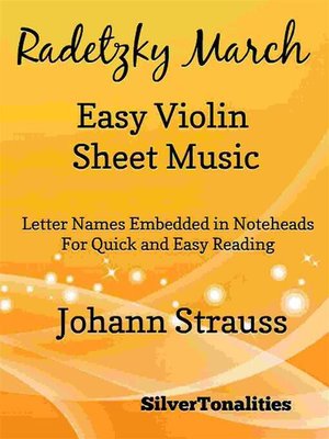 cover image of Radetzky March Easy Violin Sheet Music